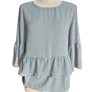 NWT Time and Tru Peplum Top Semi Fitted Size Small